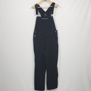 Vintage Route 66  Black Denim Overalls  Juniors Size 15-16
